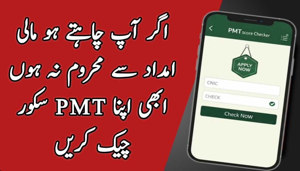 Simple Ways to Check Your PMT Score by CNIC